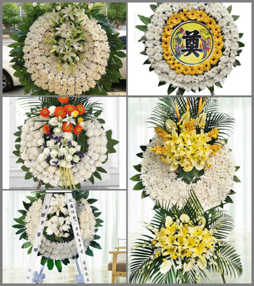 山东泰安岱岳区范镇东张村花圈速递